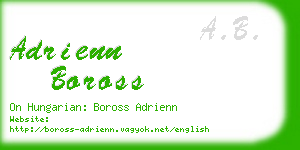 adrienn boross business card